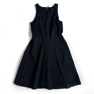 White House Black Market Black Sleeveless Fit-and-Flare Dress 6